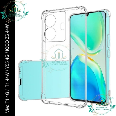Picture of Transparent back cover For Vivo T1 4G / vivo T1 44W / Vivo Y55 4G / vivo iQOO Z6 44W Luxury transparent Protect Back Cover Soft Case