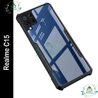 Picture of Xundd Back Cover for Realme C15 Transparent Hybrid Hard PC Back Bumper