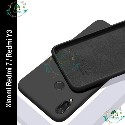 Picture of Premium Liquid Silicone Phone case for Xiaomi Redmi 7 / Redmi Y3 Liquid Silicon Mobile Back Case Soft Silicone Phone Cover