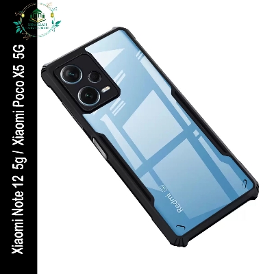 Picture of Xundd Back Cover for Xiaomi Note 12  5g /  Xiaomi Poco X5  5G Transparent Hybrid Hard PC Back Bumper