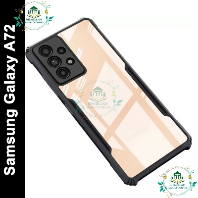 Picture of Xundd Back Cover for Samsung Galaxy A72 4G/5G Transparent Hybrid Hard PC Back Bumper