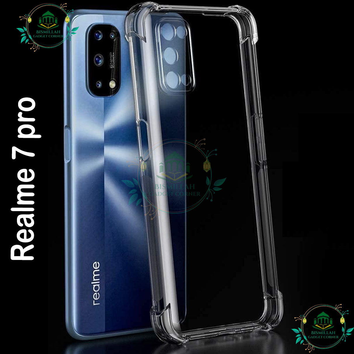 Picture of Transparent back cover For Realme 7 pro Luxury transparent Protect Back Cover Soft Case