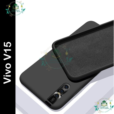 Picture of Premium Liquid Silicone Phone case for Vivo V15 Liquid Silicon Mobile Back Case Soft Silicone Phone Cover