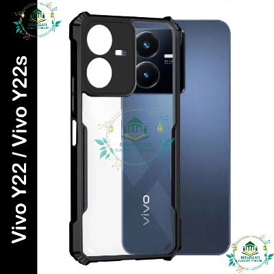 Picture of Xundd Back Cover for Vivo Y22 / Vivo Y22s  Transparent Hybrid Hard PC Back Bumper