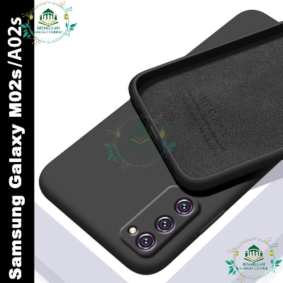 Picture of Premium Liquid Silicone Phone case for Samsung Galaxy M02s / Samsung Galaxy A02s Liquid Silicon Mobile Back Case Soft Silicone Phone Cover