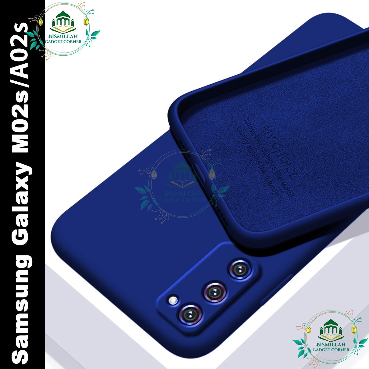 Picture of Premium Liquid Silicone Phone case for Samsung Galaxy M02s / Samsung Galaxy A02s Liquid Silicon Mobile Back Case Soft Silicone Phone Cover