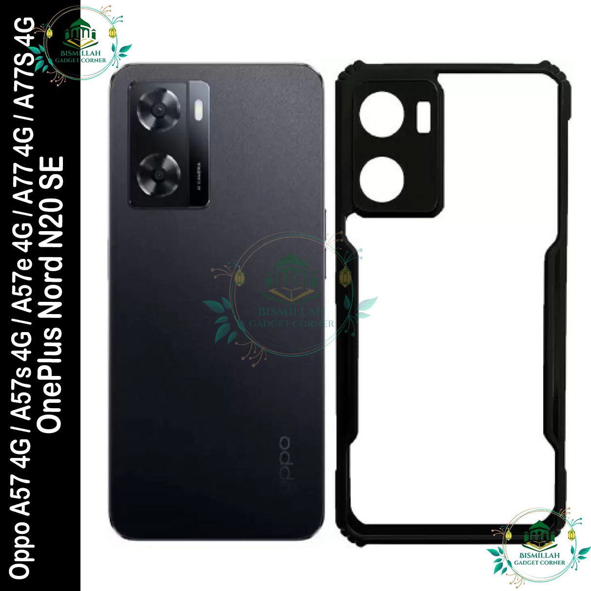 Picture of Xundd Back Cover for Oppo A57 4G / Oppo A57s 4G / Oppo A57e 4G / Oppo A77 4G / Oppo A77S 4G / OnePlus Nord N20 SE Transparent Hybrid Hard PC Back Bumper