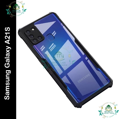 Picture of Xundd Back Cover for Samsung Galaxy A21S Transparent Hybrid Hard PC Back Bumper