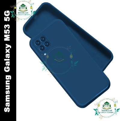 Picture of Premium Liquid Silicone Phone case for Samsung Galaxy M53 5G Liquid Silicon Mobile Back Case Soft Silicone Phone Cover