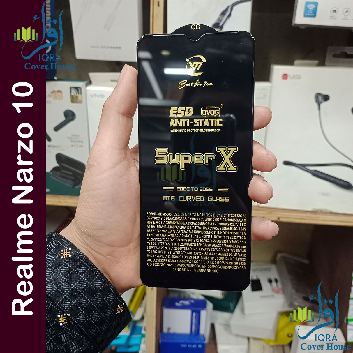 Picture of Super X For Realme Narzo 10 Tempered Gorilla Glass Screen Protector