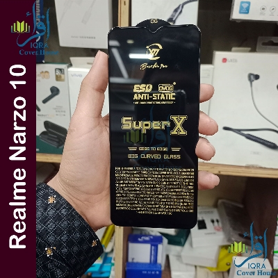 Picture of Super X For Realme Narzo 10 Tempered Gorilla Glass Screen Protector