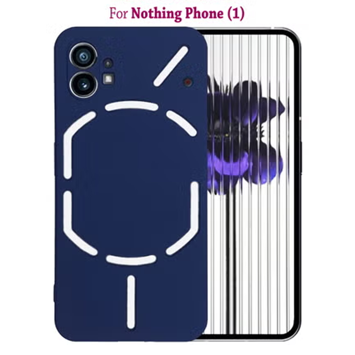 Picture of Premium Liquid Silicone Phone case for Nothing Phone 1 Liquid Silicon Mobile Back Case Soft Silicone Phone Cover