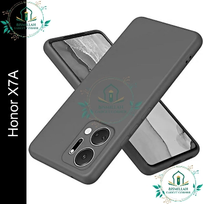 Picture of Premium Liquid Silicone Phone case for Honor X7a Liquid Silicon Mobile Back Case Soft Silicone Phone Cover