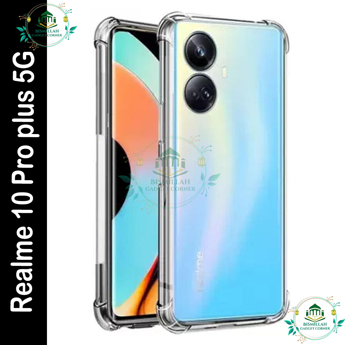 Picture of Transparent back cover For Realme 10 pro plus 5G / Realme 10 pro+ 5G Luxury transparent Protect Back Cover Soft Case