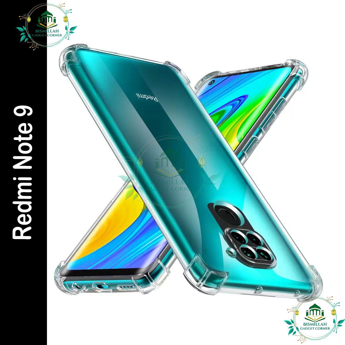 Picture of Transparent back cover For Xiaomi Redmi Note 9 Luxury transparent Protect Back Cover Soft Case