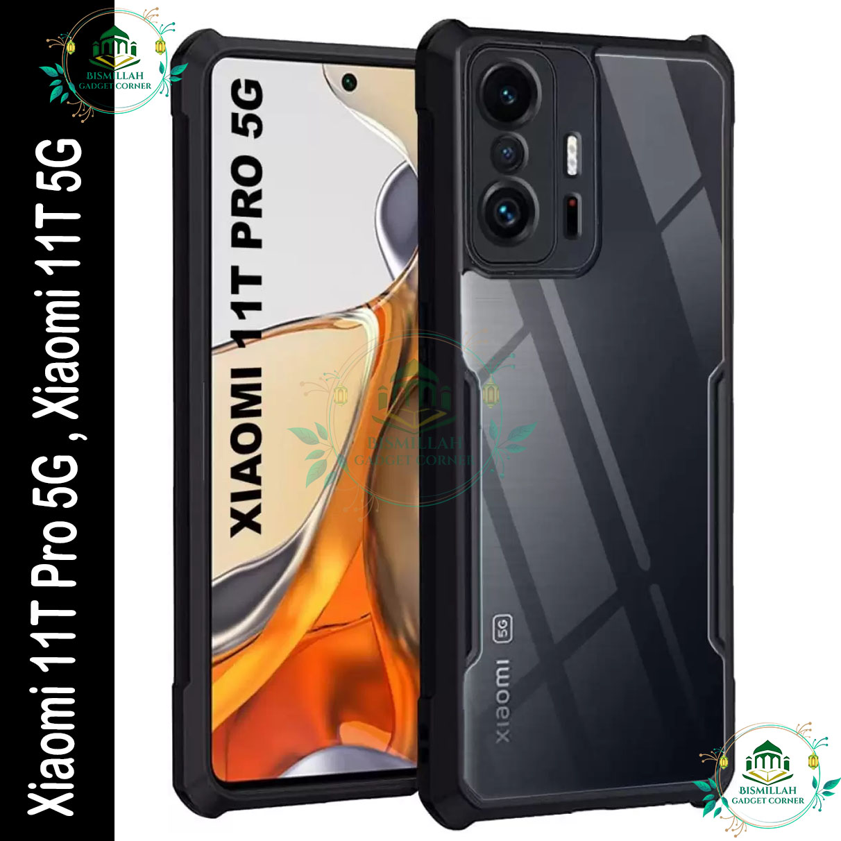 Picture of Xundd Back Cover for Xiaomi 11T Pro 5G , Xiaomi 11T 5G Transparent Hybrid Hard PC Back Bumper