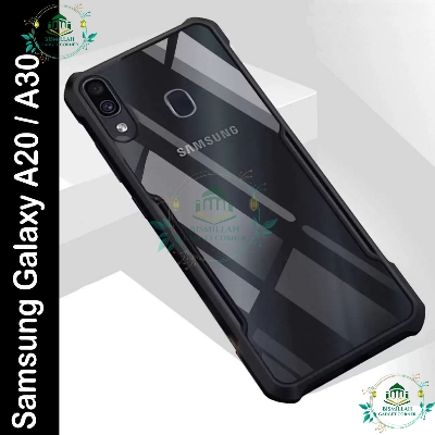 Picture of Xundd Back Cover for Samsung Galaxy A20 / Samsung Galaxy A30 Transparent Hybrid Hard PC Back Bumper