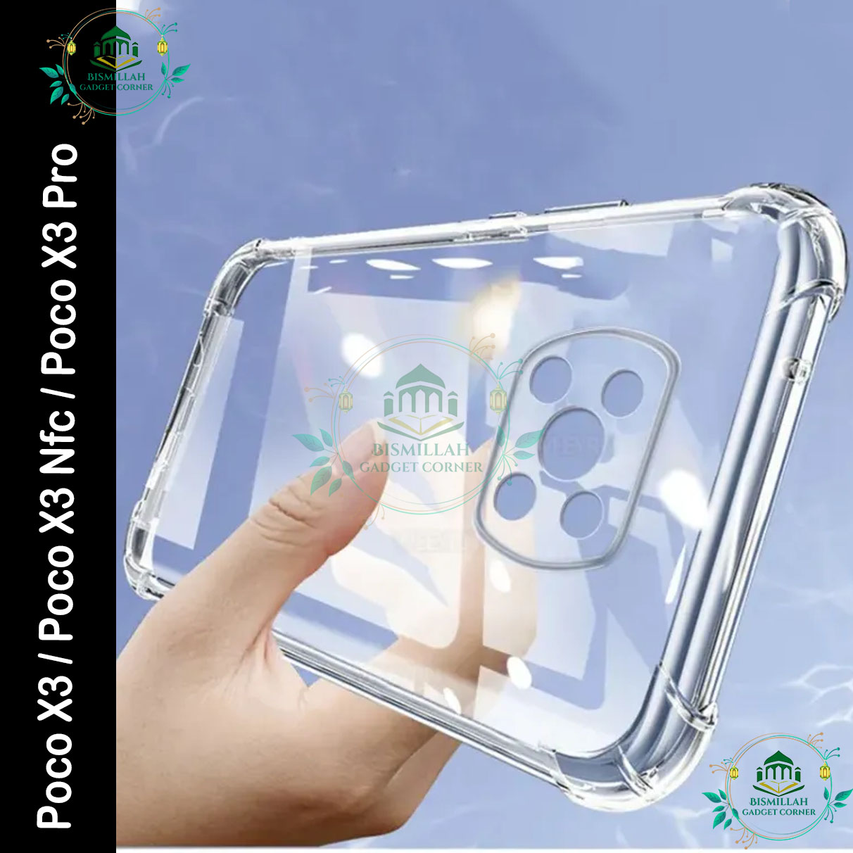 Picture of Transparent back cover For xiaomi Poco X3 / Poco X3 Nfc / Poco X3 Pro Luxury transparent Protect Back Cover Soft Case