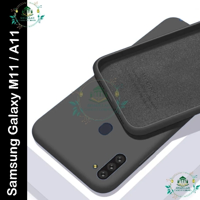 Picture of Premium Liquid Silicone Phone case for Samsung Galaxy M11 / Samsung Galaxy A11 Liquid Silicon Mobile Back Case Soft Silicone Phone Cover
