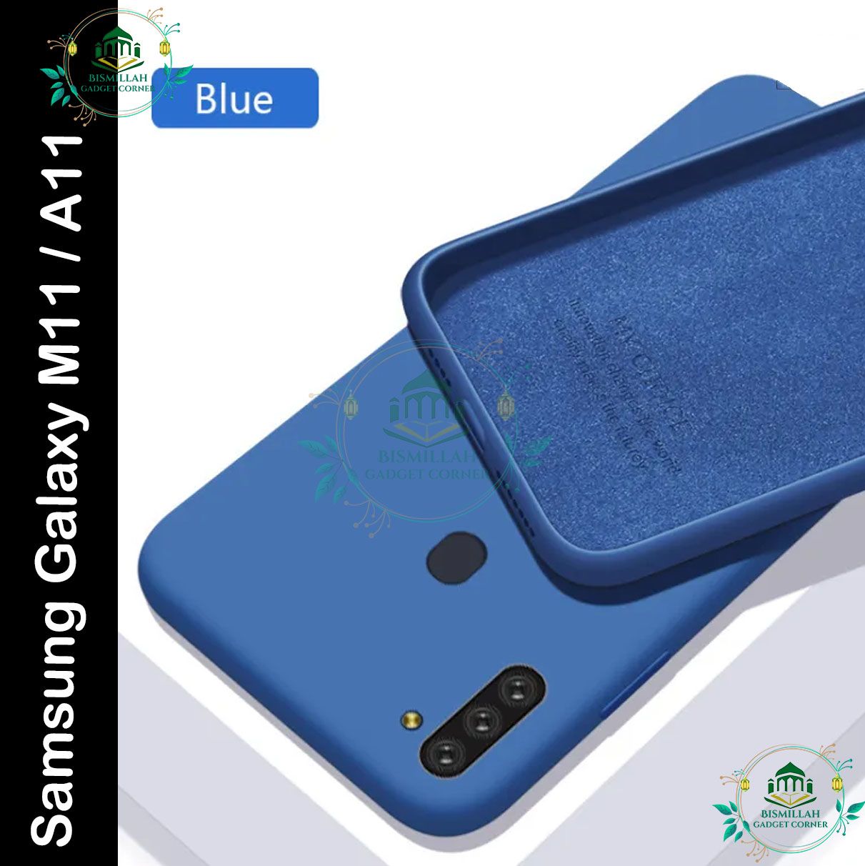 Picture of Premium Liquid Silicone Phone case for Samsung Galaxy M11 / Samsung Galaxy A11 Liquid Silicon Mobile Back Case Soft Silicone Phone Cover