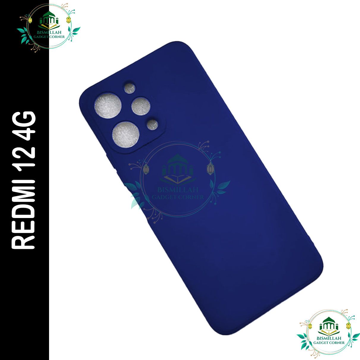 Picture of Premium Liquid Silicone Phone case for Xiaomi Redmi 12 4G Liquid Silicon Mobile Back Case Soft Silicone Phone Cover