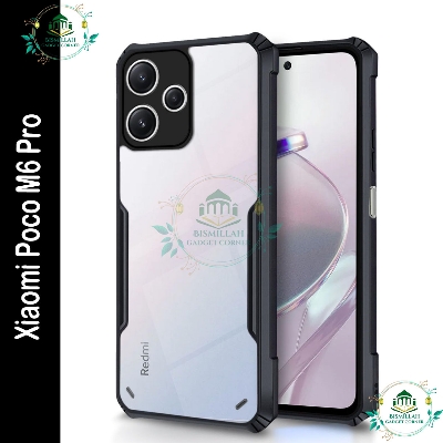 Picture of Xundd Back Cover for Xiaomi Poco M6 Pro Transparent Hybrid Hard PC Back Bumper