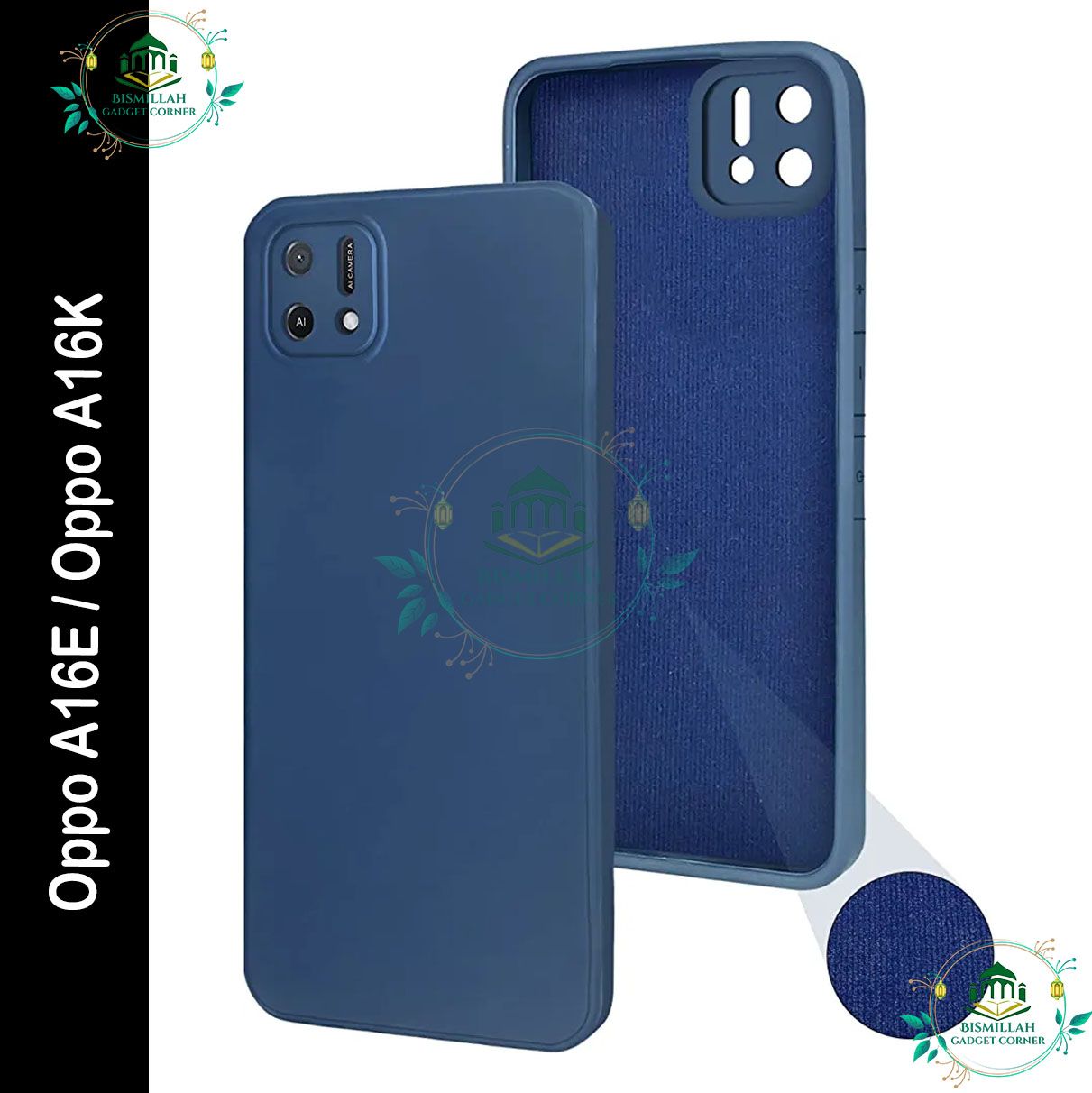 Picture of Premium Liquid Silicone Phone case for Oppo A16E / Oppo A16K Liquid Silicon Mobile Back Case Soft Silicone Phone Cover