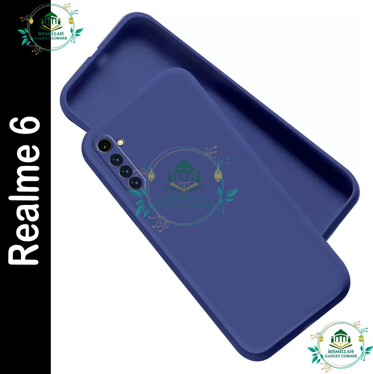 Picture of Premium Liquid Silicone Phone case for Realme 6 Liquid Silicon Mobile Back Case Soft Silicone Phone Cover