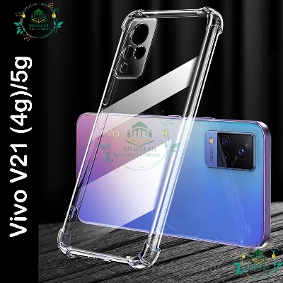 Picture of Transparent back cover For Vivo V21 (4g)/5g Luxury transparent Protect Back Cover Soft Case