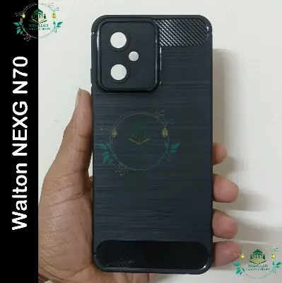 Picture of Carbon Phone case for Walton NEXG N70 / N70 / Walton NEXG N70 Carbon Mobile Back Case Soft Carbon Phone Cover