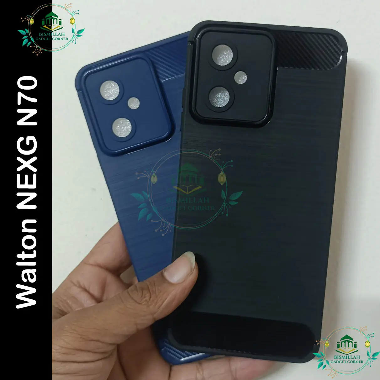 Picture of Carbon Phone case for Walton NEXG N70 / N70 / Walton NEXG N70 Carbon Mobile Back Case Soft Carbon Phone Cover