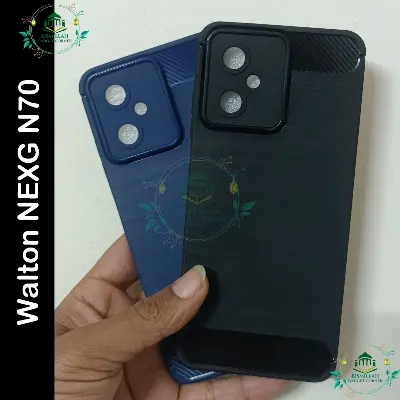 Picture of Carbon Phone case for Walton NEXG N70 / N70 / Walton NEXG N70 Carbon Mobile Back Case Soft Carbon Phone Cover
