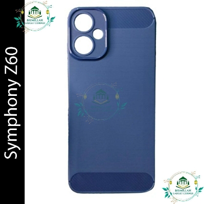 Picture of Carbon Cover for Symphony Z60 Silicone Back Cover With Camera Protection Sleek and Stylish Protection