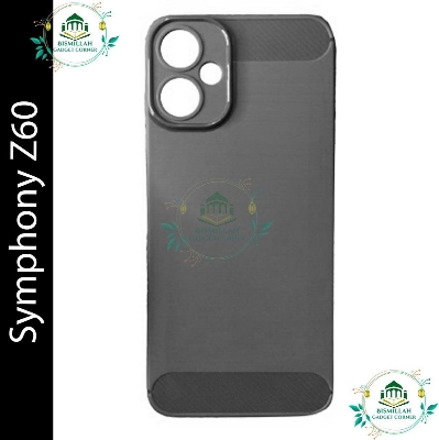 Picture of Carbon Cover for Symphony Z60 Silicone Back Cover With Camera Protection Sleek and Stylish Protection