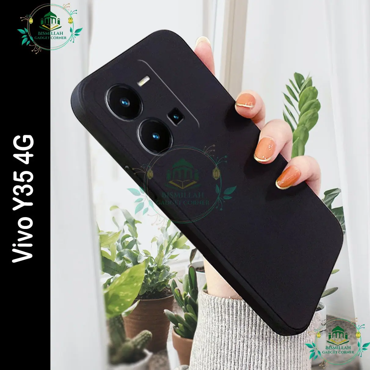 Picture of Premium Liquid Silicone Phone case for Vivo Y35 4G Liquid Silicon Mobile Back Case Soft Silicone Phone Cover