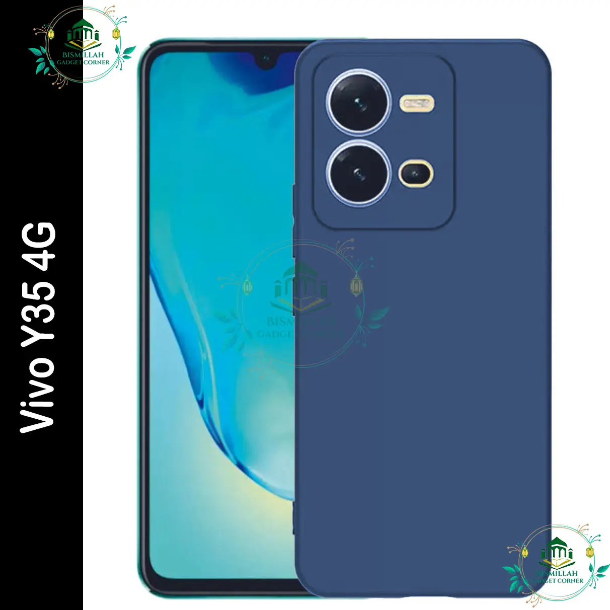 Picture of Premium Liquid Silicone Phone case for Vivo Y35 4G Liquid Silicon Mobile Back Case Soft Silicone Phone Cover