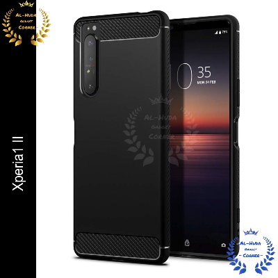 Picture of Spigen cover For Sony Xperia1 II Carbon Fiber Back cover Soft Slim Fashion Non-Slip Protective Carbon Fiber Phone Case
