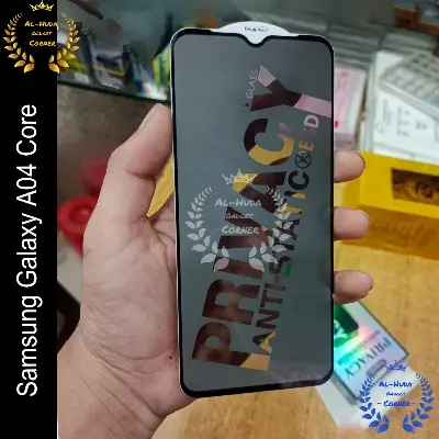 Picture of Privacy glass For Samsung Galaxy A04 Core Tempered Gorilla Glass Privacy Screen Protector