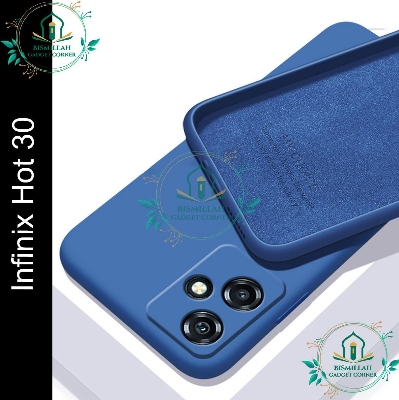Picture of Premium Liquid Silicone Phone case for Infinix Hot 30 Liquid Silicon Mobile Back Case Soft Silicone Phone Cover