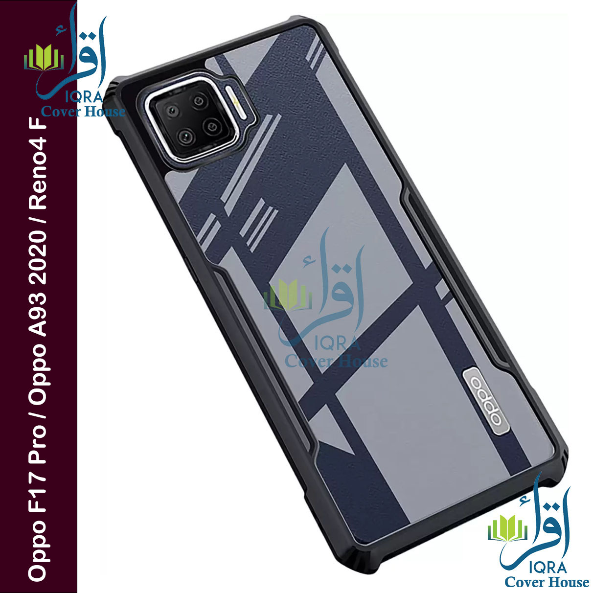 Picture of Xundd Back Cover for Oppo F17 Pro / Oppo A93 2020 / Oppo Reno4 F Transparent Hybrid Hard PC Back Bumper