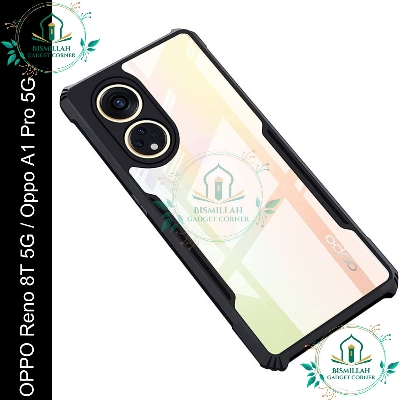 Picture of Xundd Back Cover for Oppo Reno8 T 5G / Oppo A1 Pro 5G Transparent Hybrid Hard PC Back Bumper