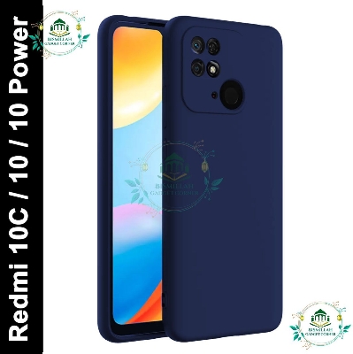 Picture of Premium Liquid Silicone Phone case for Xiaomi Redmi 10C, Xiaomi Redmi 10 Power Liquid Silicon Mobile Back Case Soft Silicone Phone Cover