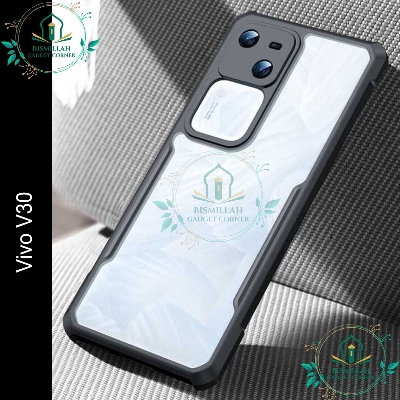 Picture of Xundd Back Cover for Vivo V30 5G Transparent Hybrid Hard PC Back Bumper