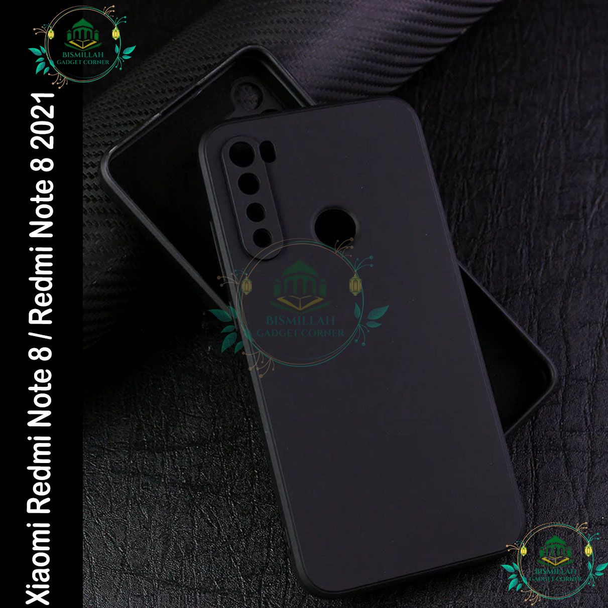 Picture of Premium Liquid Silicone Phone case for Xiaomi Redmi Note 8 / Redmi Note 8 2021 Liquid Silicon Mobile Back Case Soft Silicone Phone Cover