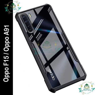 Picture of Xundd Back Cover for Oppo F15 / Oppo A91 Transparent Hybrid Hard PC Back Bumper