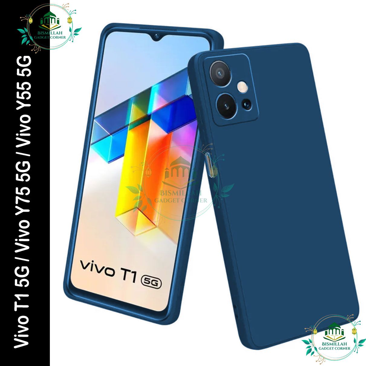 Picture of Premium Liquid Silicone Phone case for Vivo T1 5G / Vivo Y75 5G / Vivo Y55 5G Liquid Silicon Mobile Back Case Soft Silicone Phone Cover