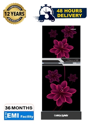 Picture of Myone 165 liter Frost Type Top Mount Magnificent Red Black Match Refrigerator (MY-1F5G)