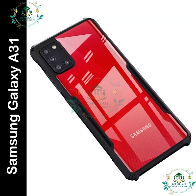 Picture of Xundd Back Cover for Samsung Galaxy A31 Transparent Hybrid Hard PC Back Bumper