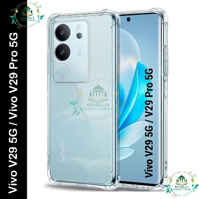 Picture of Transparent back cover For Vivo V29 5G / Vivo V29 Pro 5G Luxury transparent Protect Back Cover Soft Case
