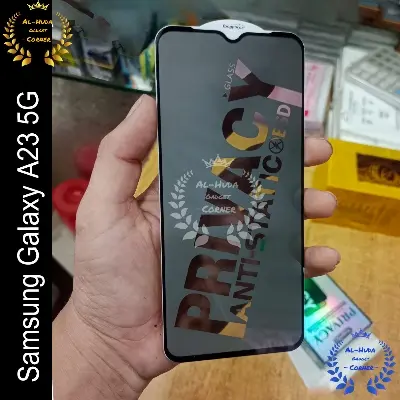 Picture of Privacy glass For Samsung Galaxy A23 5G Tempered Gorilla Glass Privacy Screen Protector